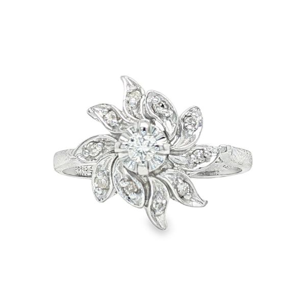 Estate 10K White Gold Diamond Fashion Ring Koerbers Fine Jewelry Inc New Albany, IN