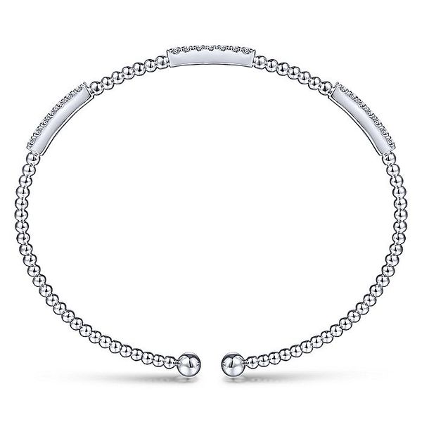 Estate 14K White Gold Diamond Fashion Bangle Bracelet Image 2 Koerbers Fine Jewelry Inc New Albany, IN