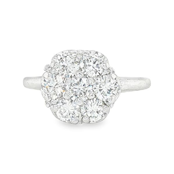 Estate 14K White Gold 7 Diamond Cluster Ring Koerbers Fine Jewelry Inc New Albany, IN