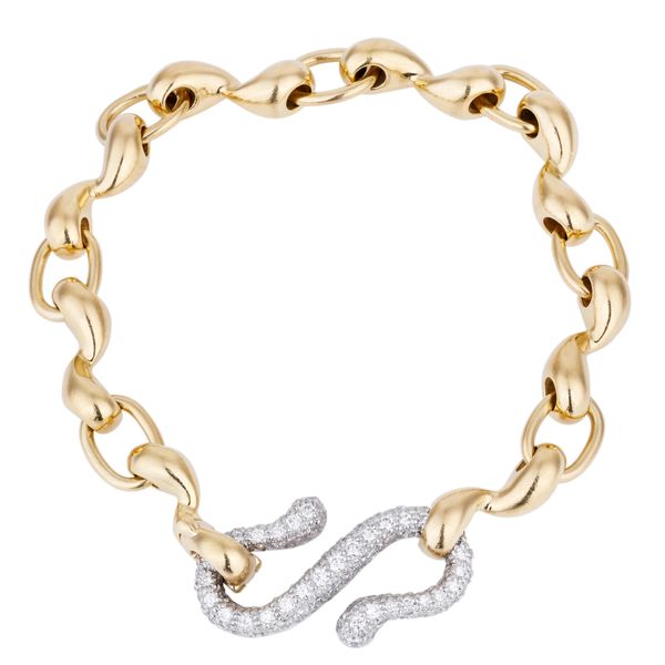 Estate 18K and Platinum Tiffany & Co. Serpentine Bracelet Koerbers Fine Jewelry Inc New Albany, IN