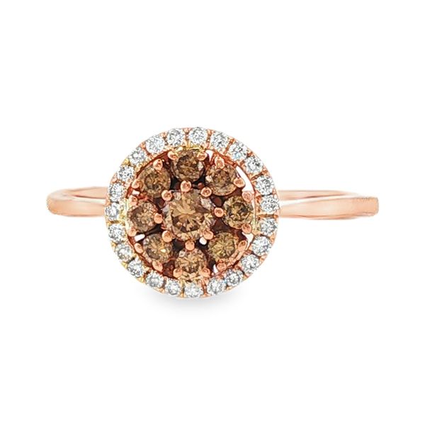 Estate 14K Rose Gold Champagne Diamond Fashion Ring Koerbers Fine Jewelry Inc New Albany, IN
