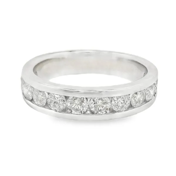 Estate 14K White Gold Diamond Wedding Band Koerbers Fine Jewelry Inc New Albany, IN