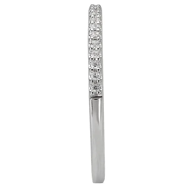 Estate 14K White Gold Shared Prong Diamond Wedding Band Image 3 Koerbers Fine Jewelry Inc New Albany, IN