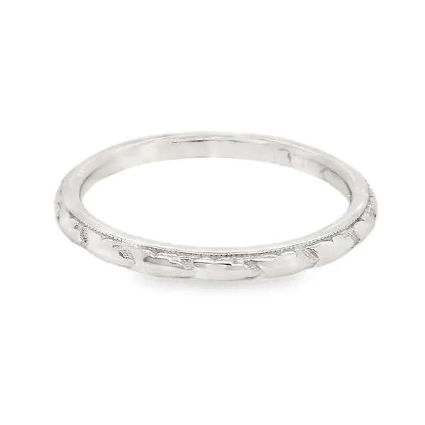 Estate 14K White Gold Detailed Band Koerbers Fine Jewelry Inc New Albany, IN