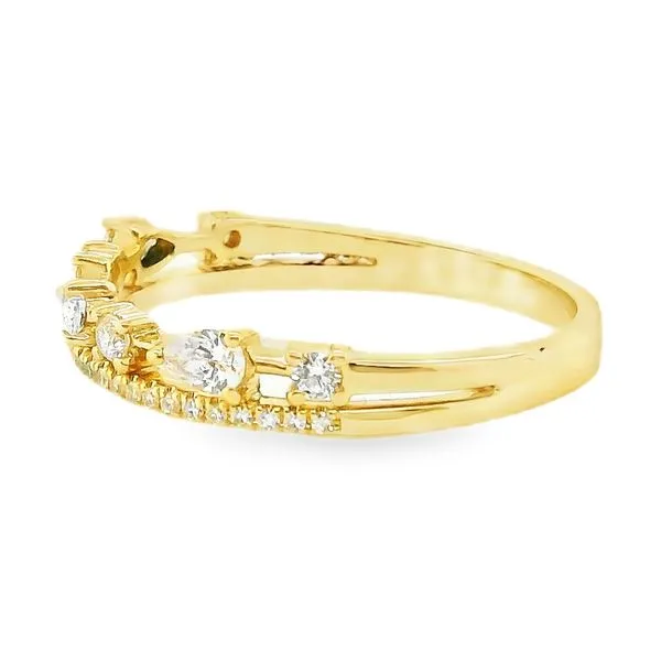 Estate 14K Yellow Gold Diamond Wedding Band 0.52 CTW Image 2 Koerbers Fine Jewelry Inc New Albany, IN