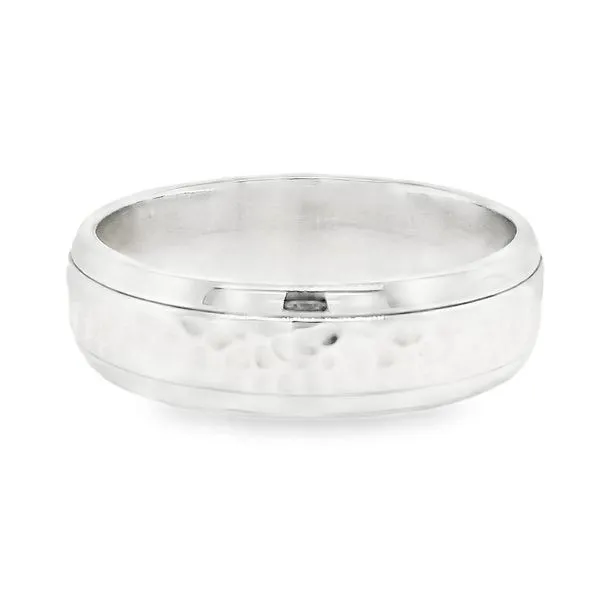 Estate 14K White Gold Carved Wedding Band Koerbers Fine Jewelry Inc New Albany, IN