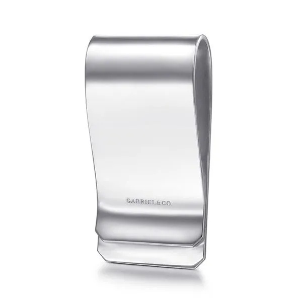 Sterling Silver Money Clip with Twisted Rope Trim Image 2 Koerbers Fine Jewelry Inc New Albany, IN