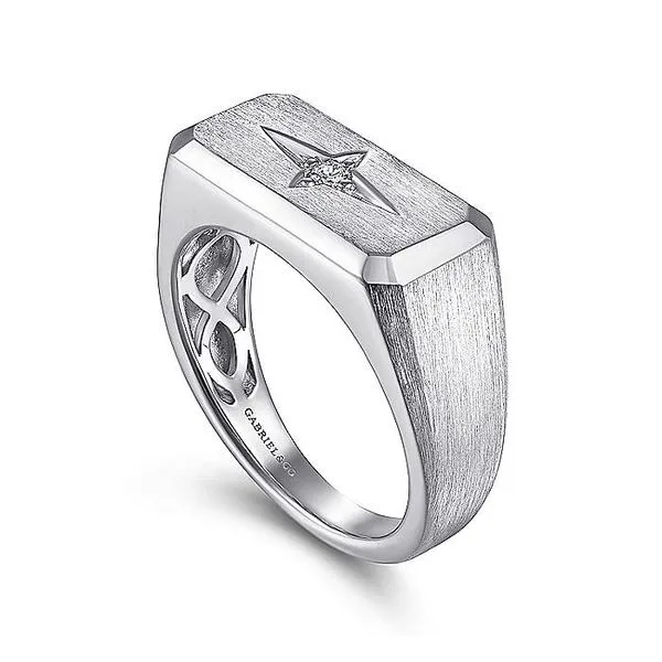 925 Sterling Silver Wide North Star Ring Image 3 Koerbers Fine Jewelry Inc New Albany, IN