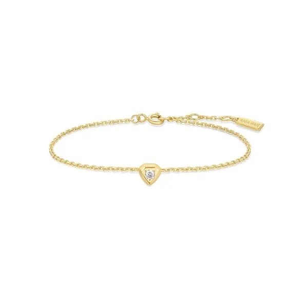 Gold Sparkling Tiny Shield Bracelet Koerbers Fine Jewelry Inc New Albany, IN