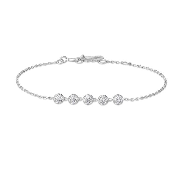 Silver Pavé Multi Beaded Chain Bracelet Koerbers Fine Jewelry Inc New Albany, IN