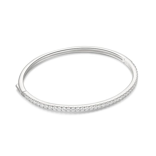 Silver Pavé Tennis Bangle Koerbers Fine Jewelry Inc New Albany, IN