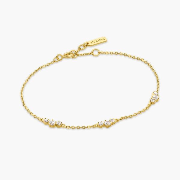 Gold Cluster Station Bracelet Koerbers Fine Jewelry Inc New Albany, IN
