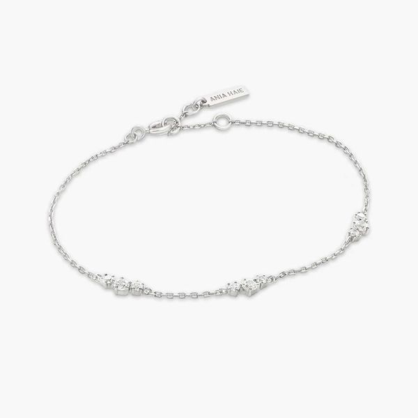 Silver Cluster Station Bracelet Koerbers Fine Jewelry Inc New Albany, IN