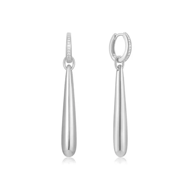 Silver Long Water Droplet Drop Earrings Koerbers Fine Jewelry Inc New Albany, IN
