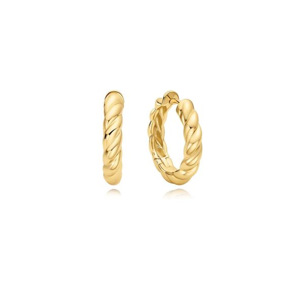 Gold Twisted Huggie Hoop Earrings Koerbers Fine Jewelry Inc New Albany, IN
