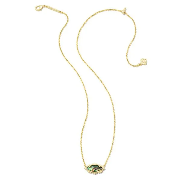 Genevieve Short Pendant Necklace Gold Abalone Image 2 Koerbers Fine Jewelry Inc New Albany, IN