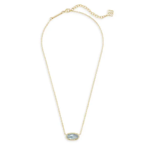 Elisa Short Pendant Necklace Gold Light Blue Illusion Image 2 Koerbers Fine Jewelry Inc New Albany, IN