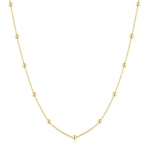 Gold Beaded Chain Necklace Koerbers Fine Jewelry Inc New Albany, IN