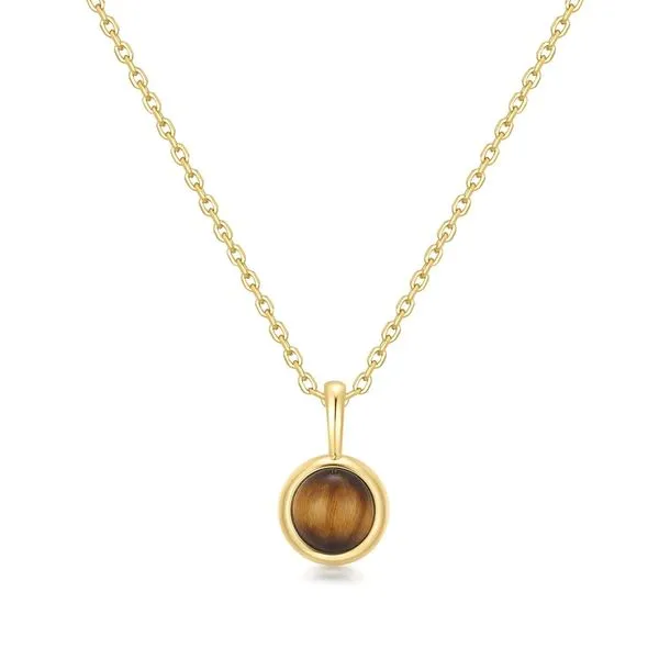 Gold Tiger Eye Pendant Necklace Koerbers Fine Jewelry Inc New Albany, IN