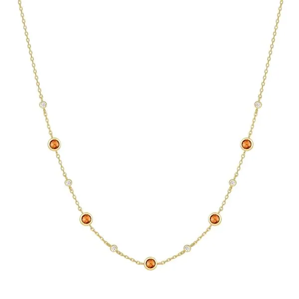 Gold Nano Gem Station Necklace Koerbers Fine Jewelry Inc New Albany, IN