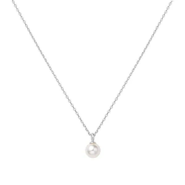 Silver Pearl Drop Pendant Necklace Koerbers Fine Jewelry Inc New Albany, IN