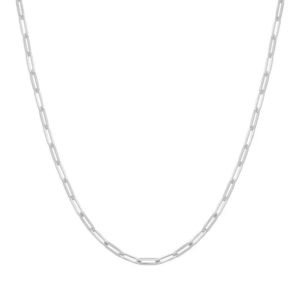Silver Paper Clip Chain Necklace Koerbers Fine Jewelry Inc New Albany, IN