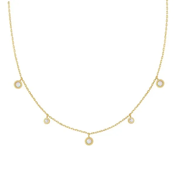 Gold Kyoto Opal Station Necklace Koerbers Fine Jewelry Inc New Albany, IN