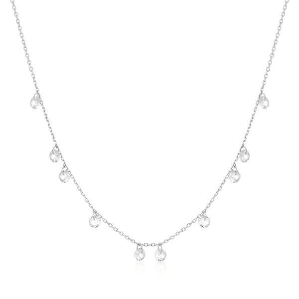 Silver Droplet Station Necklace Koerbers Fine Jewelry Inc New Albany, IN