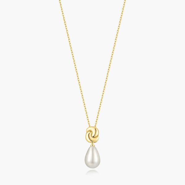 Gold Twist & Shell Pearl Necklace Koerbers Fine Jewelry Inc New Albany, IN