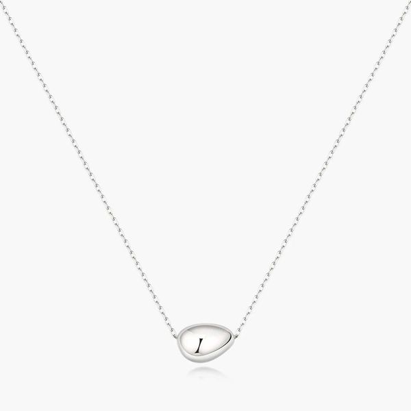 Silver Organic Dome Pebble Necklace Koerbers Fine Jewelry Inc New Albany, IN