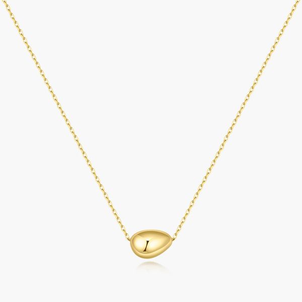 Gold Organic Dome Pebble Necklace Koerbers Fine Jewelry Inc New Albany, IN