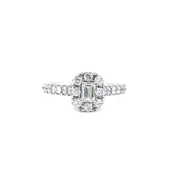 Emerald Cut Diamond Halo Engagement Ring Koser Jewelers Mount Joy, PA