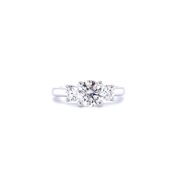 Fire & Ice Melody Three Stone Diamond Engagement Ring Koser Jewelers Mount Joy, PA