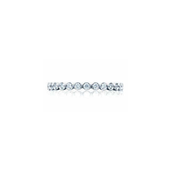 Tacori Sculpted Crescent Round Bezel Eternity Band Koser Jewelers Mount Joy, PA