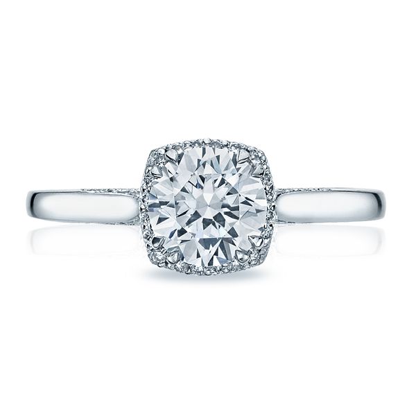 Tacori Dantela Cushion Bloom Engagement Ring Mounting Koser Jewelers Mount Joy, PA