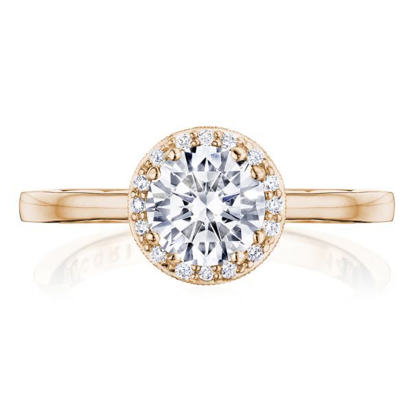 Tacori Coastal Crescent Round Bloom Engagement Ring Mounting Koser Jewelers Mount Joy, PA