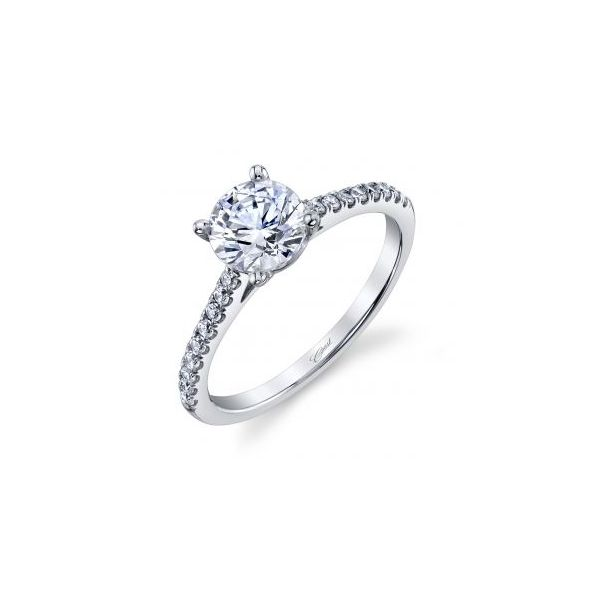 Coast Cathedral Fishtail-Set Diamond Engagement Ring Mounting Koser Jewelers Mount Joy, PA