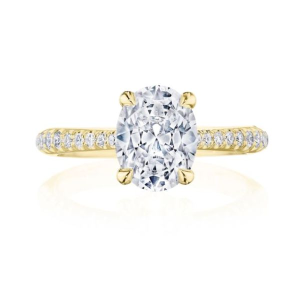 Tacori Founder's Ring RoyalT Oval Center French Pave' Diamond-Intense Crescent Engagement Ring Mounting Koser Jewelers Mount Joy, PA