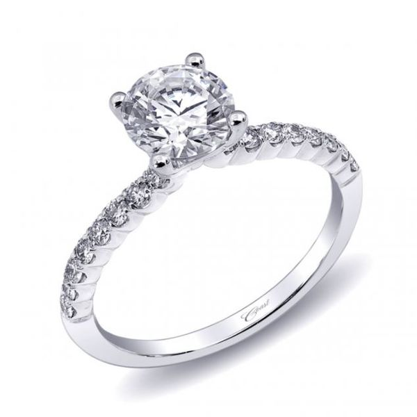Coast Scalloped Diamond Engagement Ring Mounting Koser Jewelers Mount Joy, PA