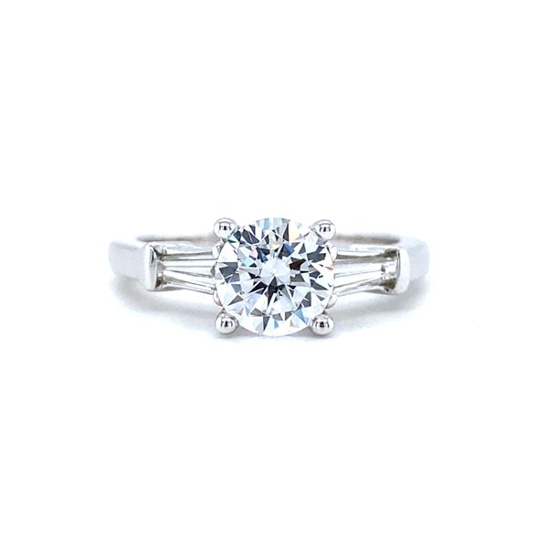 Baguette Diamond Engagement Ring Mounting Koser Jewelers Mount Joy, PA