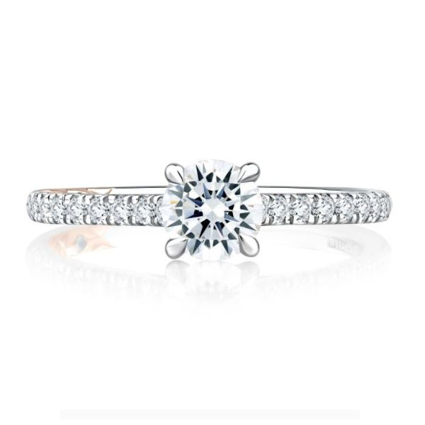 Cathedral Pave' Diamond Engagement Ring Mounting Koser Jewelers Mount Joy, PA