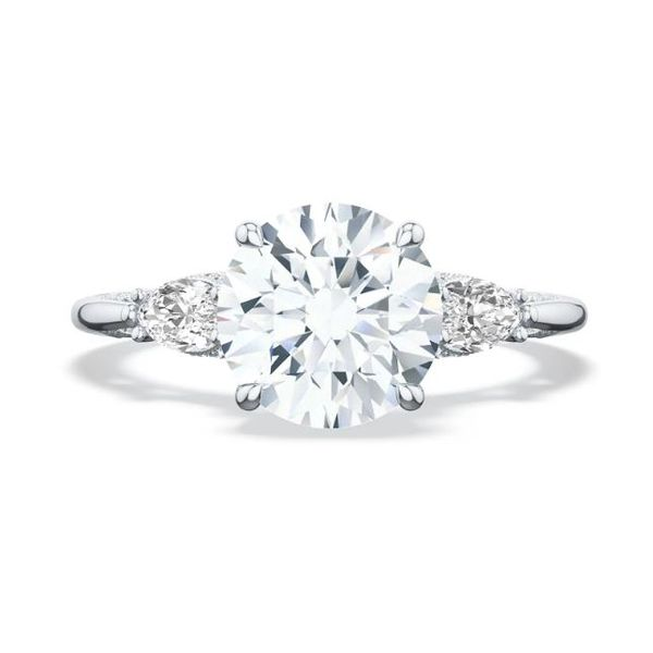 Tacori Round & Marquise Three Stone Diamond Engagement Ring Mounting Koser Jewelers Mount Joy, PA