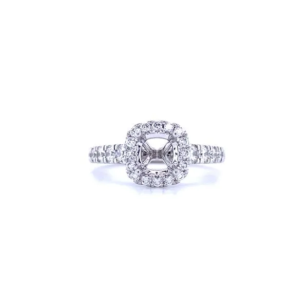 Fire & Ice 'Sophia' Halo Diamond Engagement Ring Mounting Koser Jewelers Mount Joy, PA