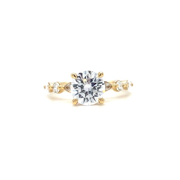 Marquise & Round Diamond Engagement Ring Mounting Koser Jewelers Mount Joy, PA