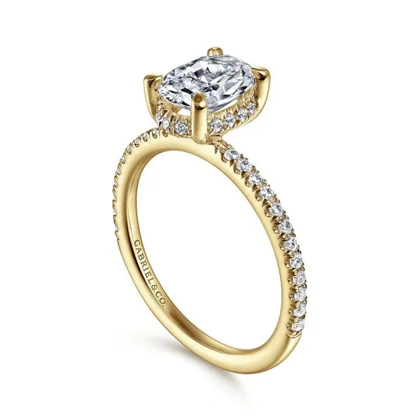 Gabriel & Co. 'Hart' Oval Diamond Engagement Ring Mounting Image 2 Koser Jewelers Mount Joy, PA