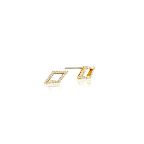 Tacori Ivy Lane Pave' Diamond Chevron Stud Earrings Koser Jewelers Mount Joy, PA