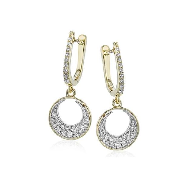 Zeghani Circle Dangle Diamond Earrings Koser Jewelers Mount Joy, PA