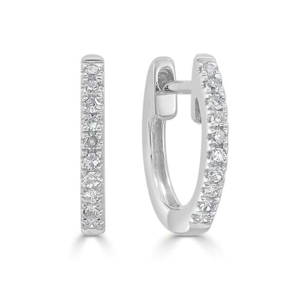 Diamond Huggie Hoop Earrings Koser Jewelers Mount Joy, PA