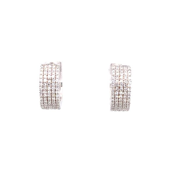 Diamond Huggie Hoop Earrings Koser Jewelers Mount Joy, PA