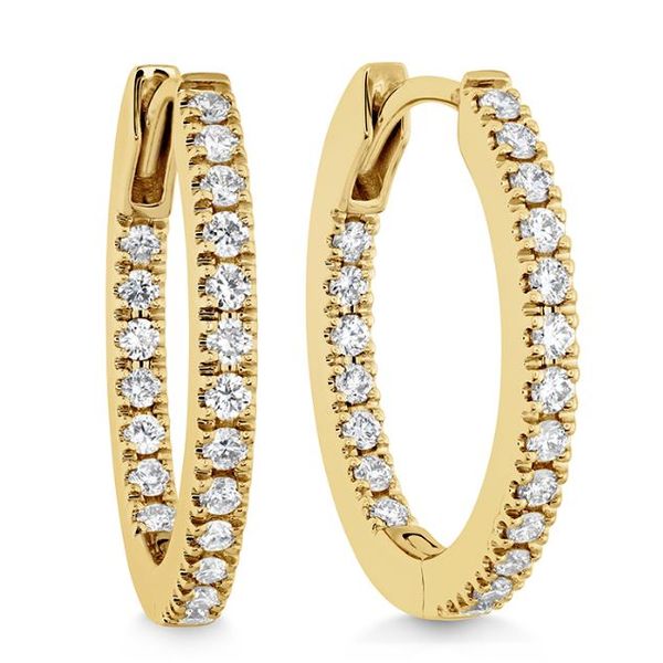 Memoire Small Diamond Hoop Earrings Koser Jewelers Mount Joy, PA